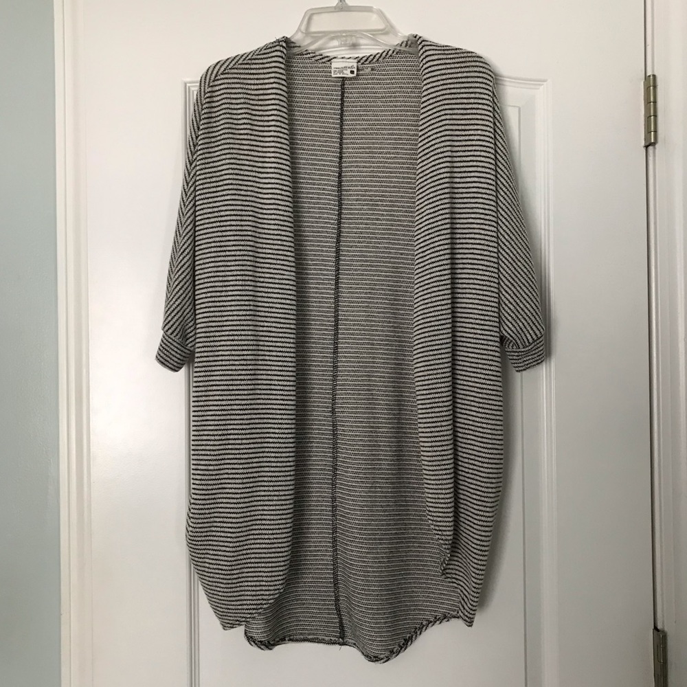 stripped cardigan
